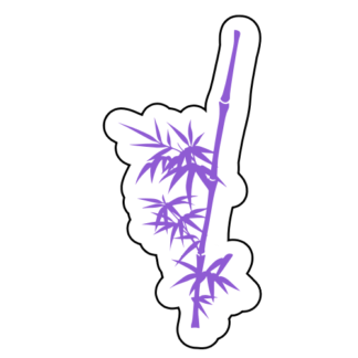 Bamboo Stick Sticker (Lavender)